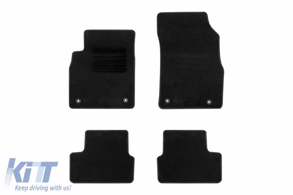 Mochete textile de la Rigum potrivite pentru Chevrolet Cruze 2009-2016, set de 4 bucăți, negru