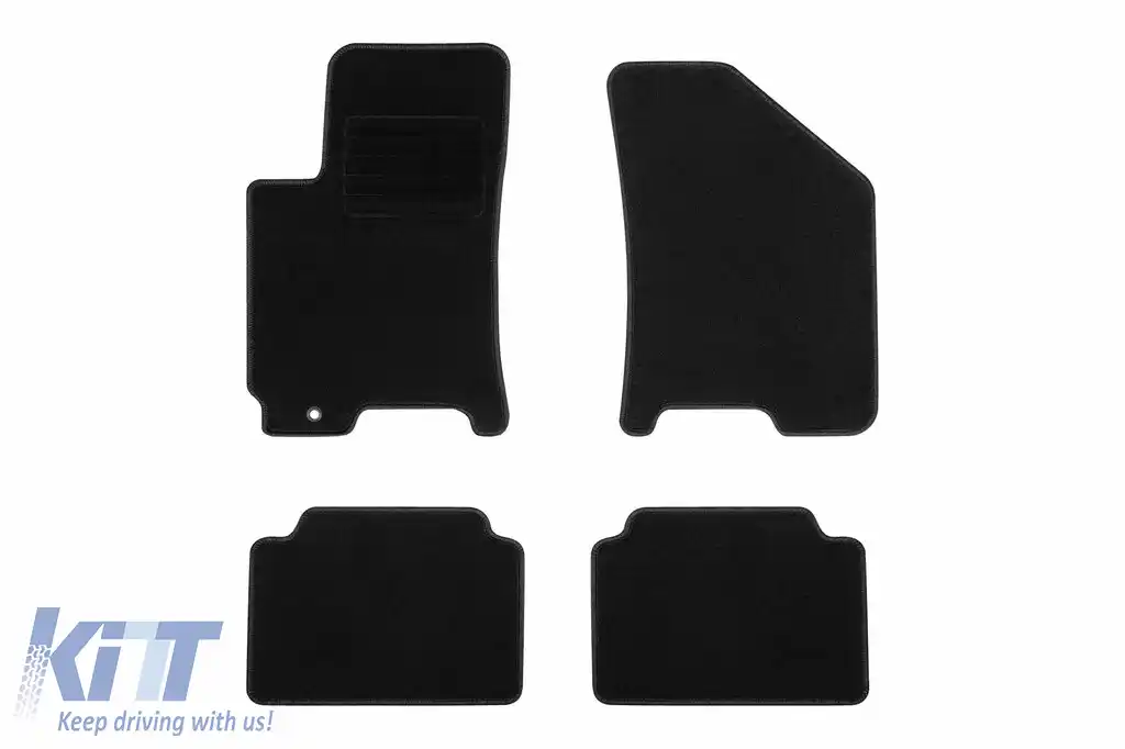Mochete textile de la Rigum potrivite pentru Chevrolet Lacetti 2003-2008, set de 4 bucăți, negru