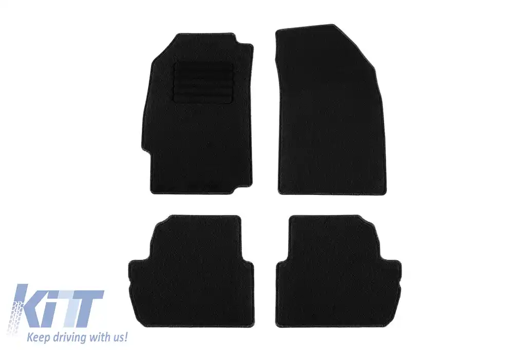 Mochete textile de la Rigum potrivite pentru Chevrolet Spark 2010-2013, set de 4 bucăți, negru
