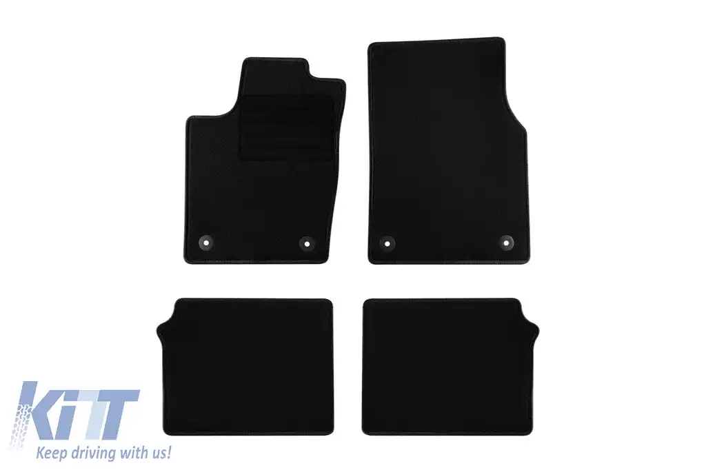 Mochete textile de la Rigum potrivite pentru Dodge Durango după 2014, set de 4 bucăți, negru