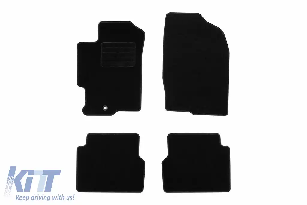 Mochete textile de la Rigum potrivite pentru Mazda 6 2002-2008, set de 4 bucăți, negru