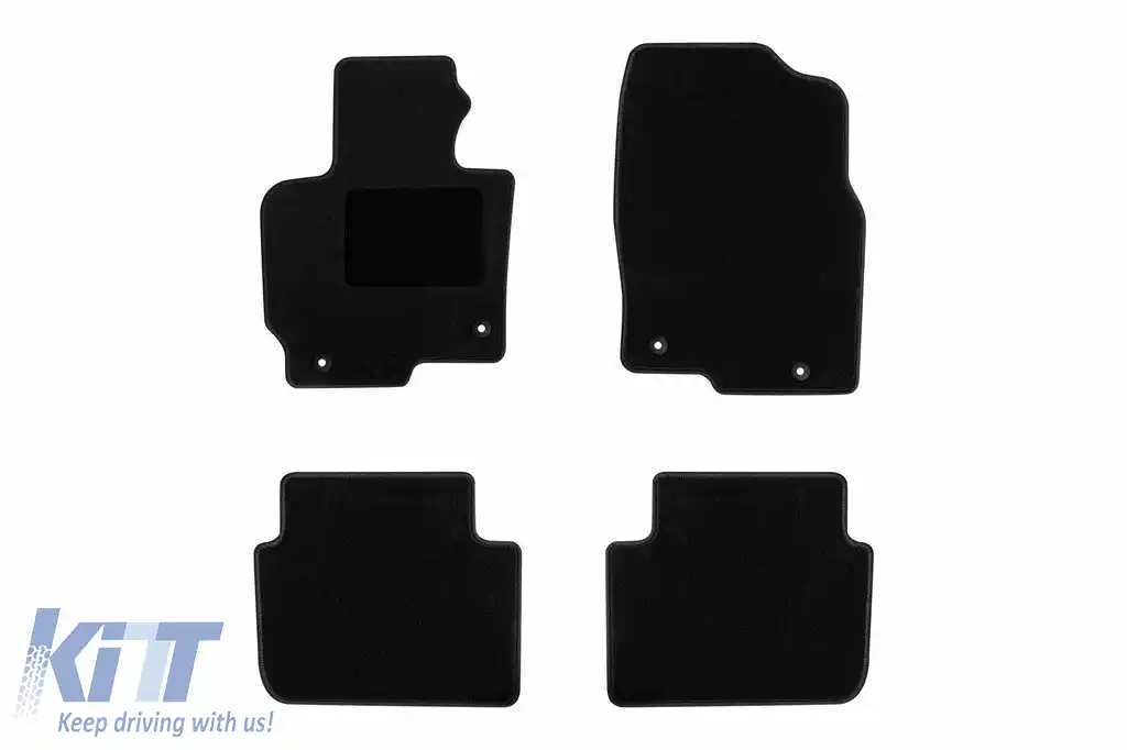 Mochete textile de la Rigum potrivite pentru Mazda Cx-5 2012-2017, set de 4 bucăți, negru