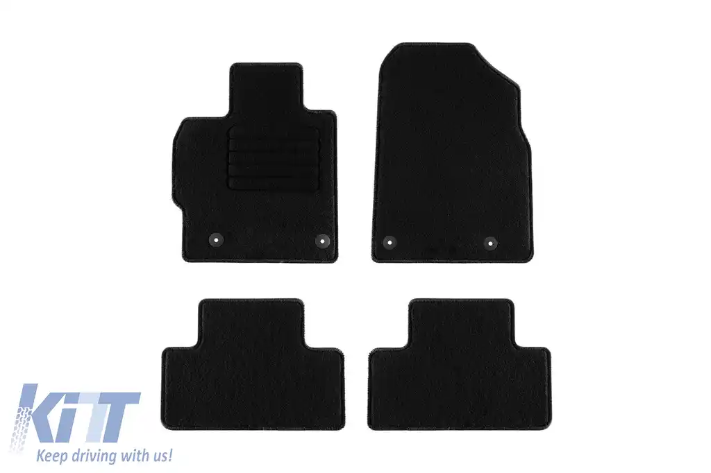 Mochete textile de la Rigum potrivite pentru Mazda CX-7 2007-2012, set de 4 bucăți, negru