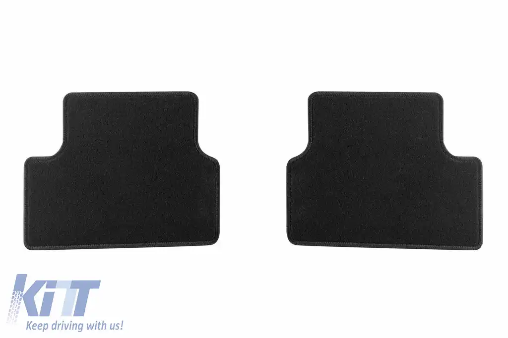 Mochete textile de la Rigum potrivite pentru Mercedes A class W176 2012-2018, set de 4 bucăți, negru-image-6245898