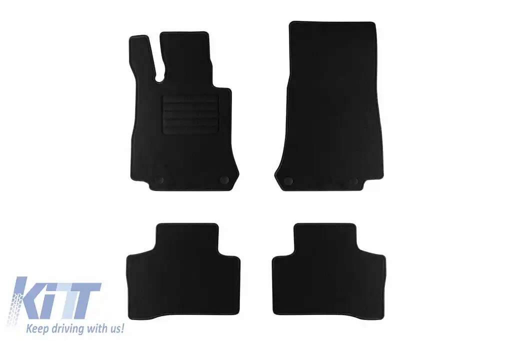 Mochete textile de la Rigum potrivite pentru Mercedes EQC după 2019, set de 4 bucăți, negru