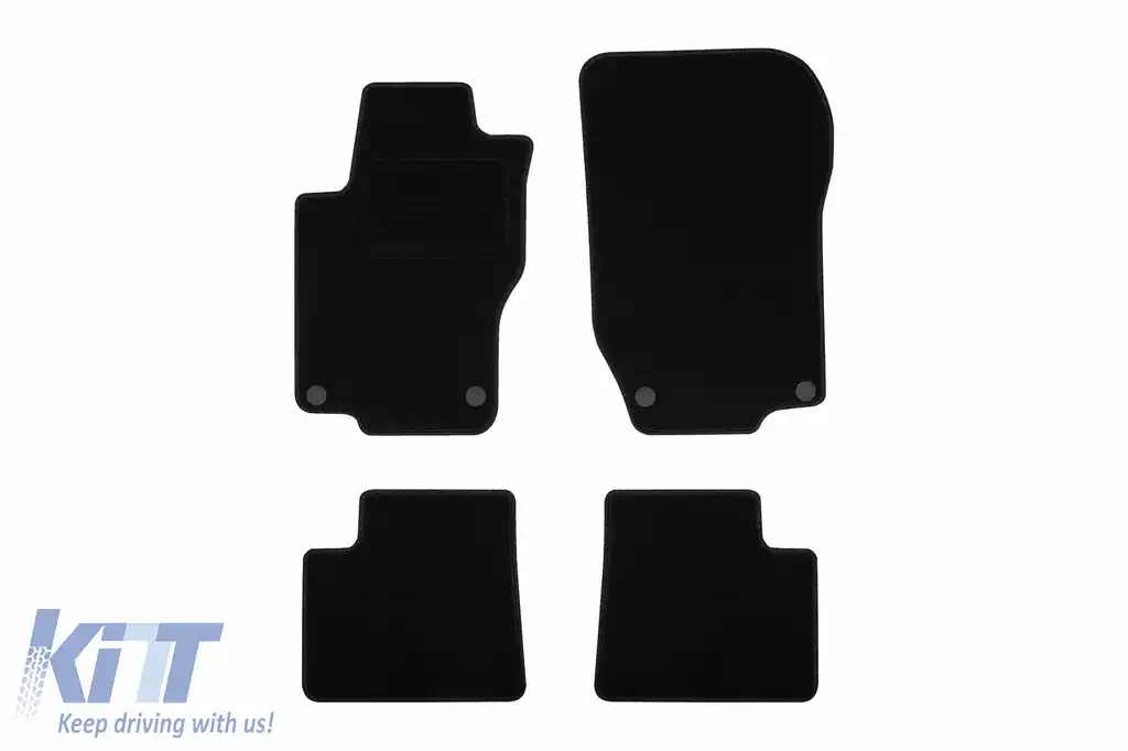 Mochete textile de la Rigum potrivite pentru Mercedes GL X164 2006-2012, set de 4 bucăți, negru