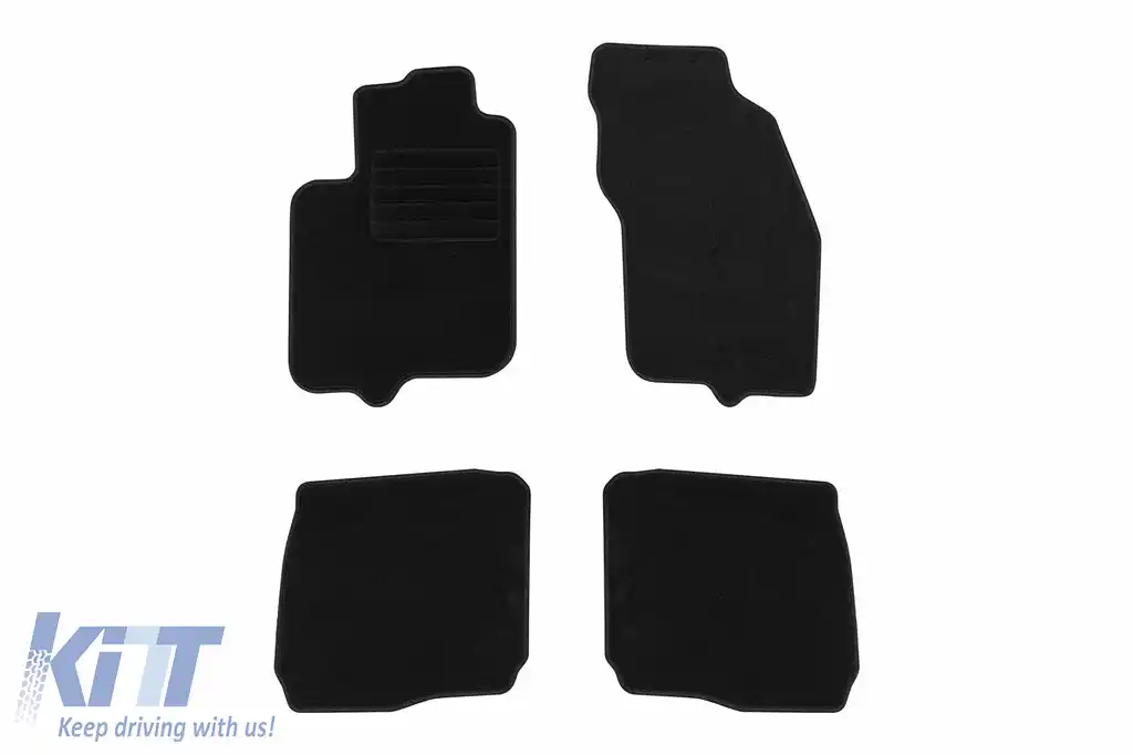 Mochete textile de la Rigum potrivite pentru Mitsubishi Carisma 2000-2004, set de 4 bucăți, negru