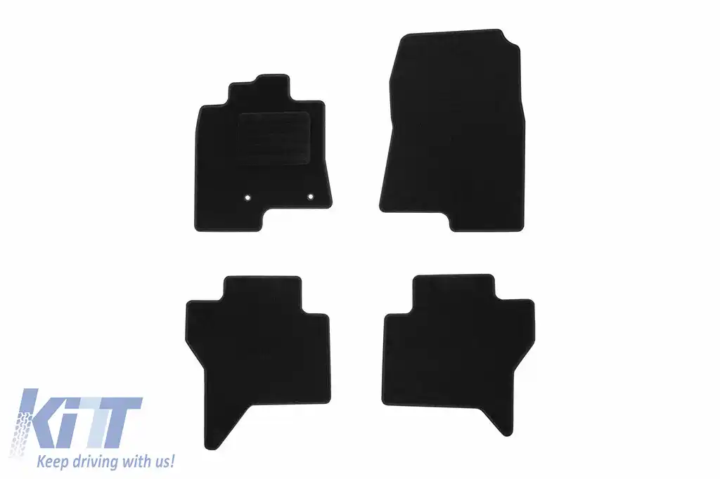 Mochete textile de la Rigum potrivite pentru Mitsubishi Pajero 2000-2015, set de 4 bucăți, negru