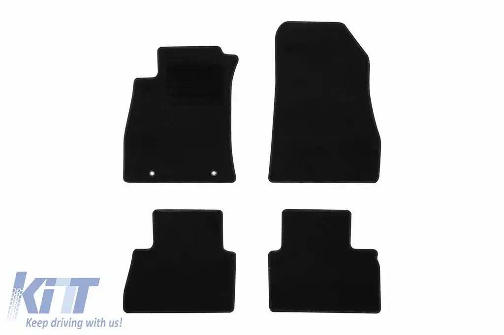 Mochete textile de la Rigum potrivite pentru Nissan Juke 2010-2020, set de 4 bucăți, negru
