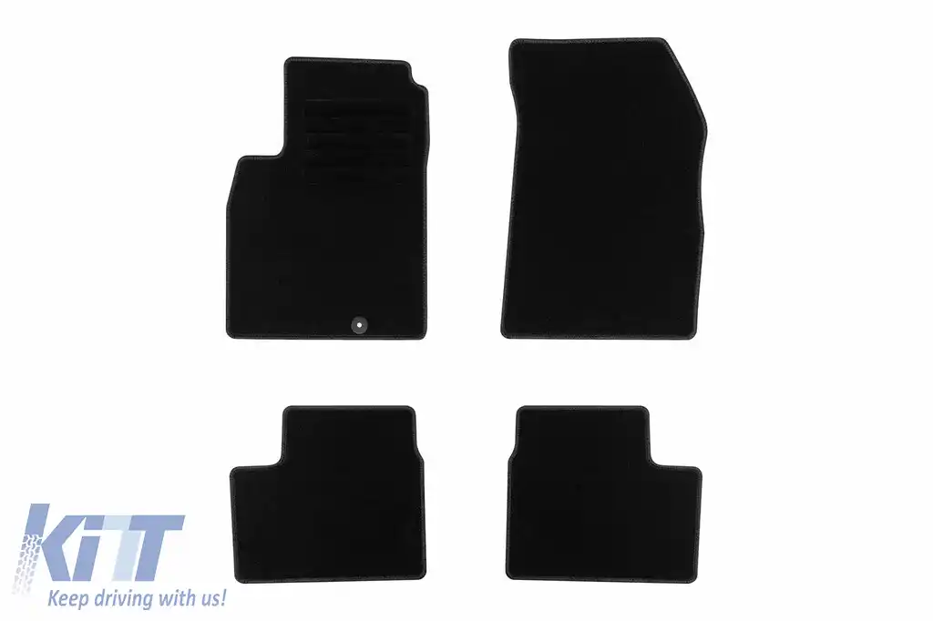 Mochete textile de la Rigum potrivite pentru Nissan Micra 2010-2013, set de 4 bucăți, negru