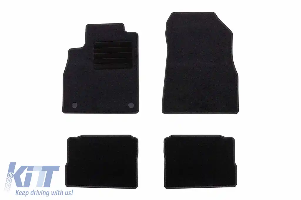 Mochete textile de la Rigum potrivite pentru Nissan Micra după 2017, set de 4 bucăți, negru