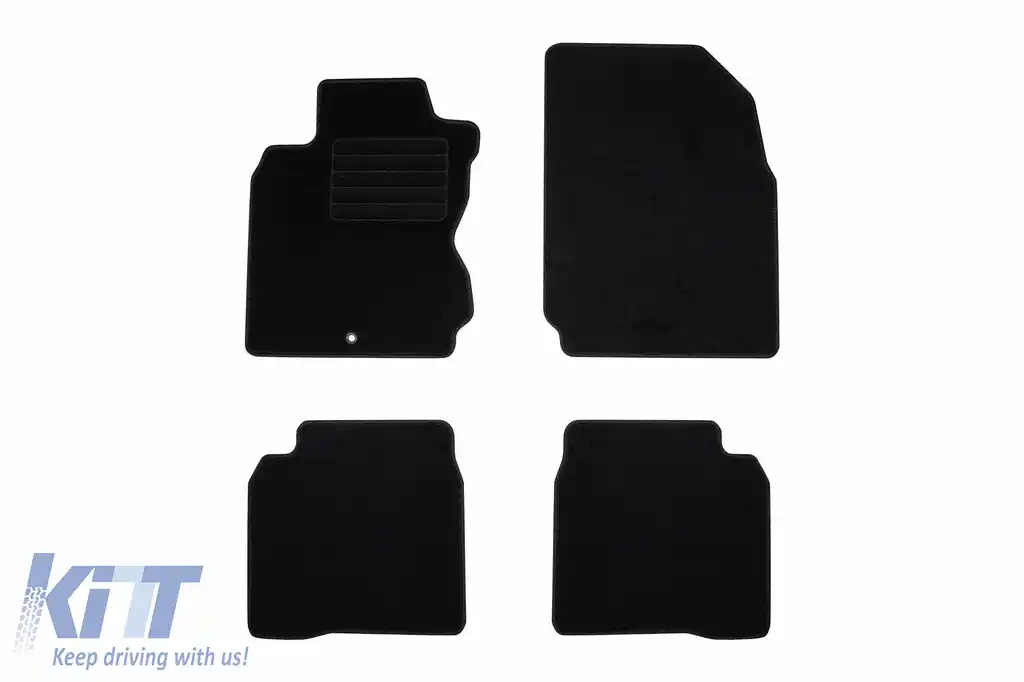 Mochete textile de la Rigum potrivite pentru Nissan Note 2006-2013, set de 4 bucăți, negru