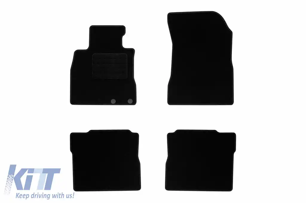 Mochete textile de la Rigum potrivite pentru Nissan Note 2013-2020, set de 4 bucăți, negru