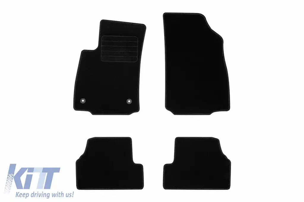 Mochete textile de la Rigum potrivite pentru Chevrolet Trax 2012-2020, set de 4 bucăți, negru