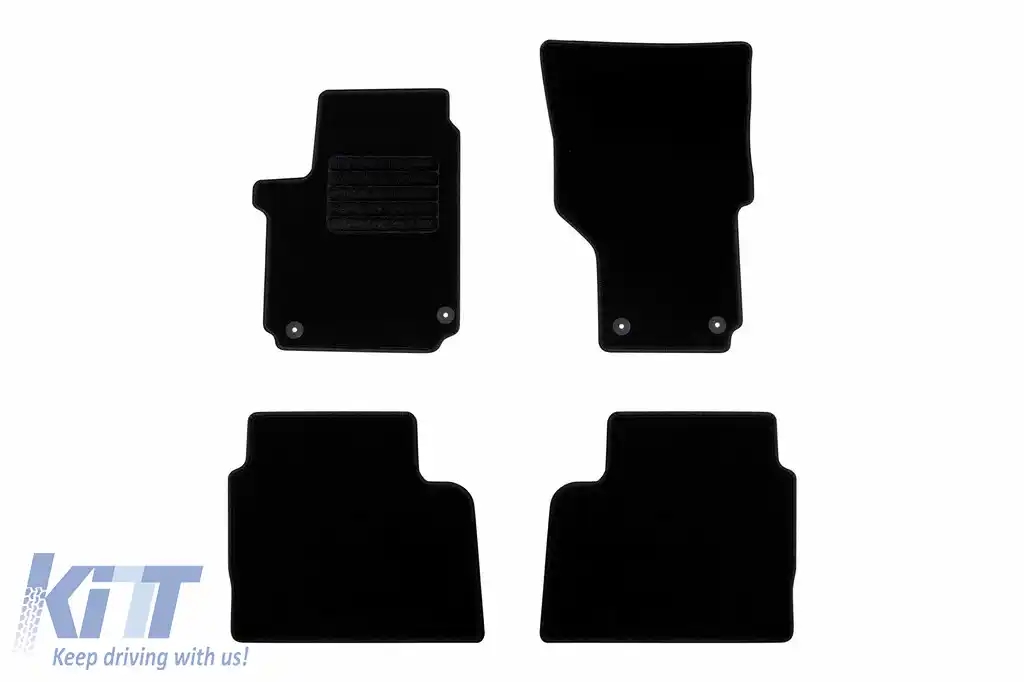 Mochete textile de la Rigum potrivite pentru Volkswagen Amarok 2010-2020, set de 4 bucăți, negru