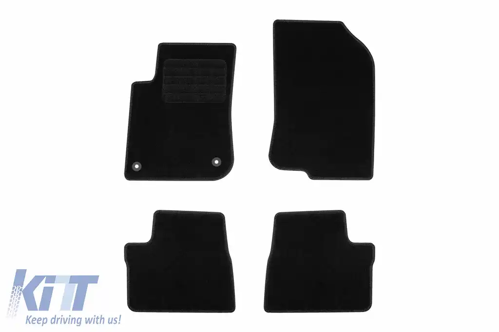 Mochete textile de la Rigum potrivite pentru Peugeot 2008 2013-2020, set de 4 bucăți, negru