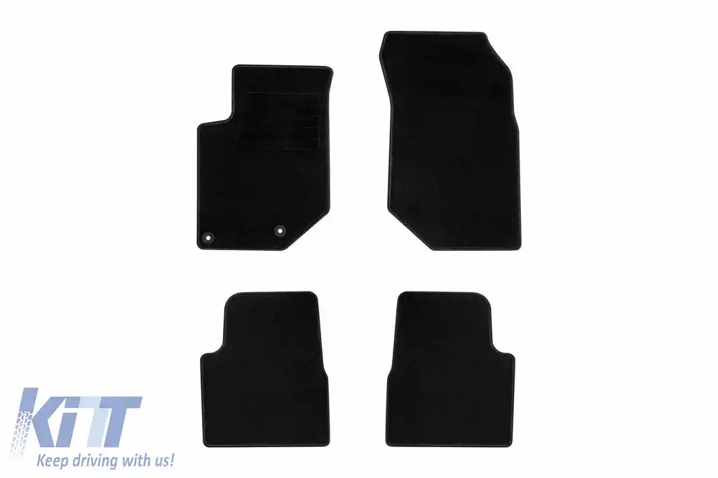 Mochete textile de la Rigum potrivite pentru Citroen C4 după 2021, set de 4 bucăți, negru