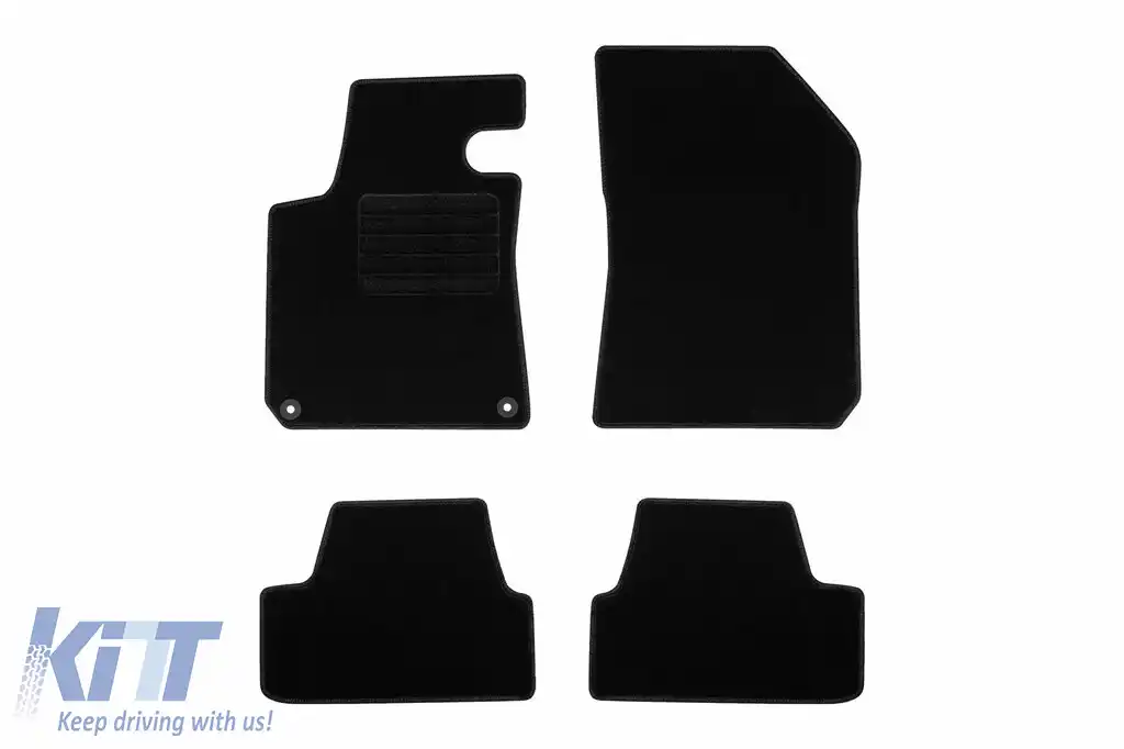 Mochete textile de la Rigum potrivite pentru Peugeot 308 Hatchback 2013-2019, set de 4 bucăți, negru