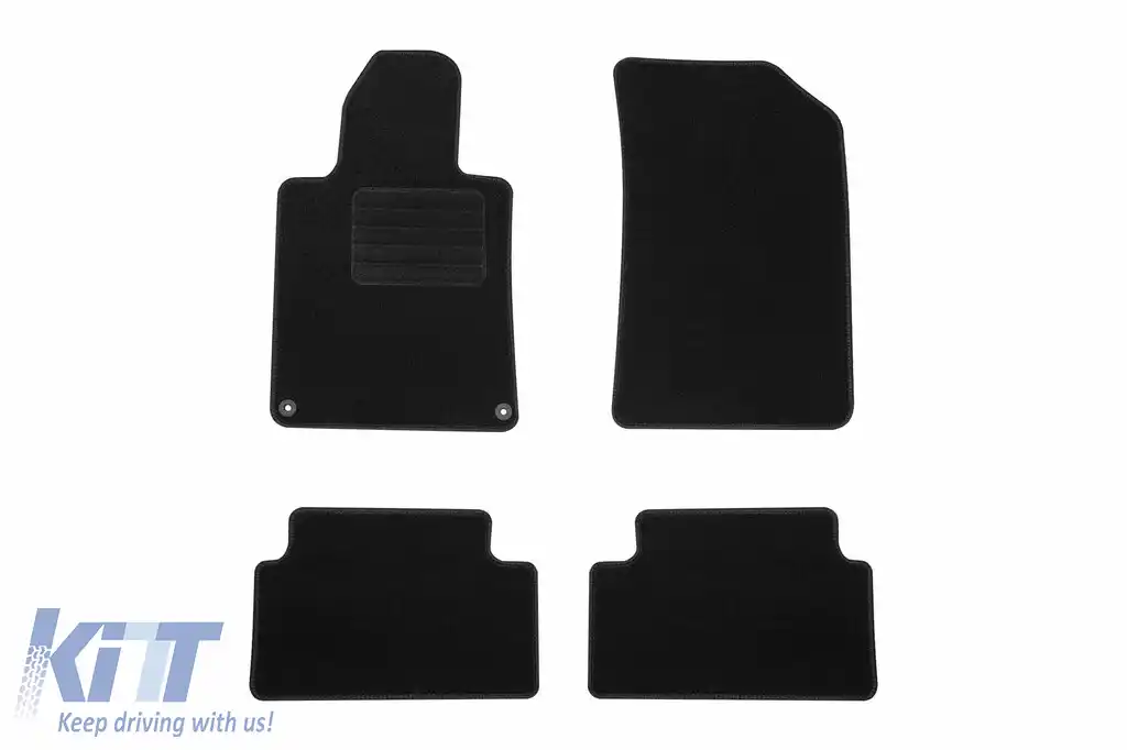 Mochete textile de la Rigum potrivite pentru Peugeot 508 2011-2019, set de 4 bucăți, negru