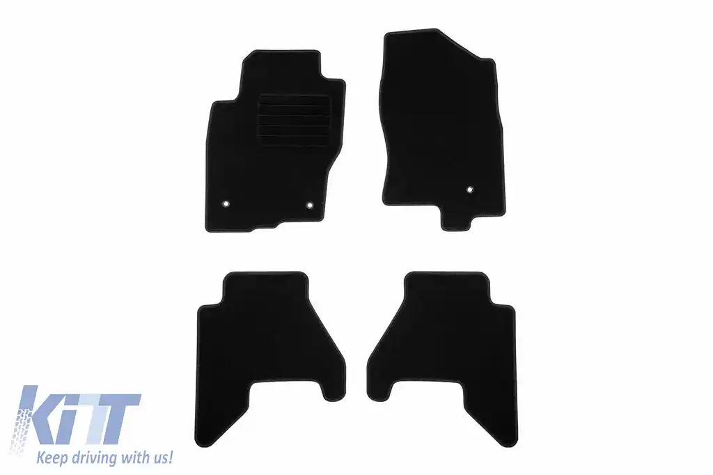 Mochete textile de la Rigum potrivite pentru Nissan Navara 2010-2016, set de 4 bucăți, negru