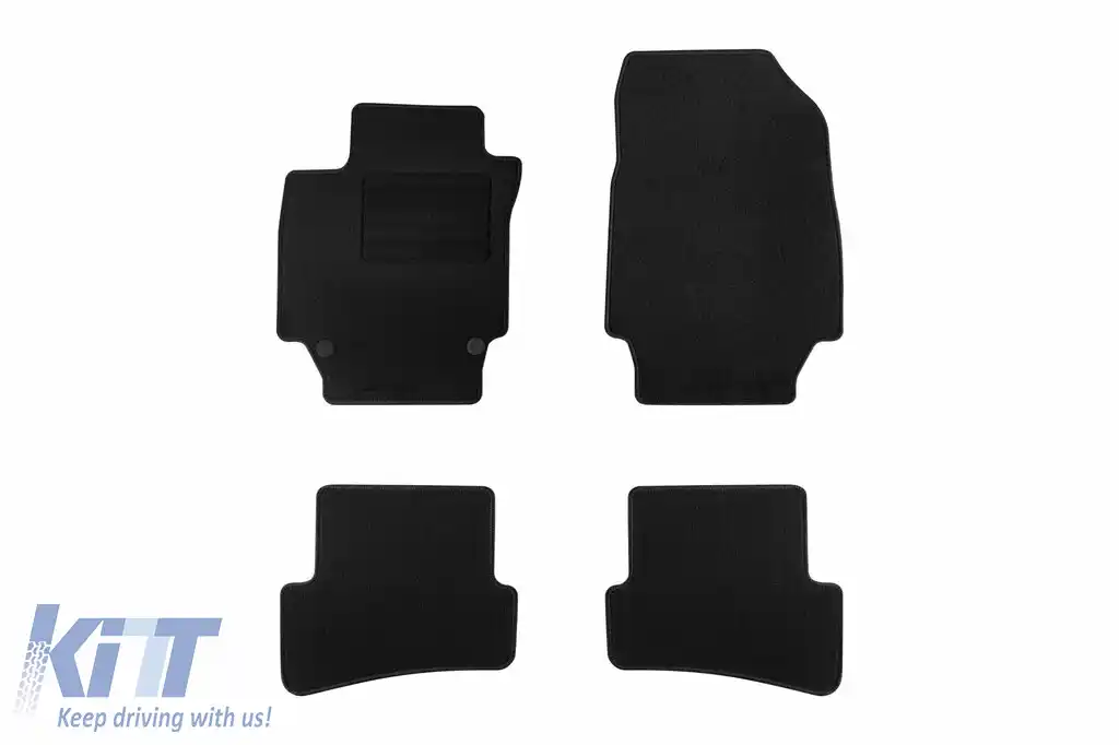 Mochete textile de la Rigum potrivite pentru Renault Captur 2013-2020, set de 4 bucăți, negru