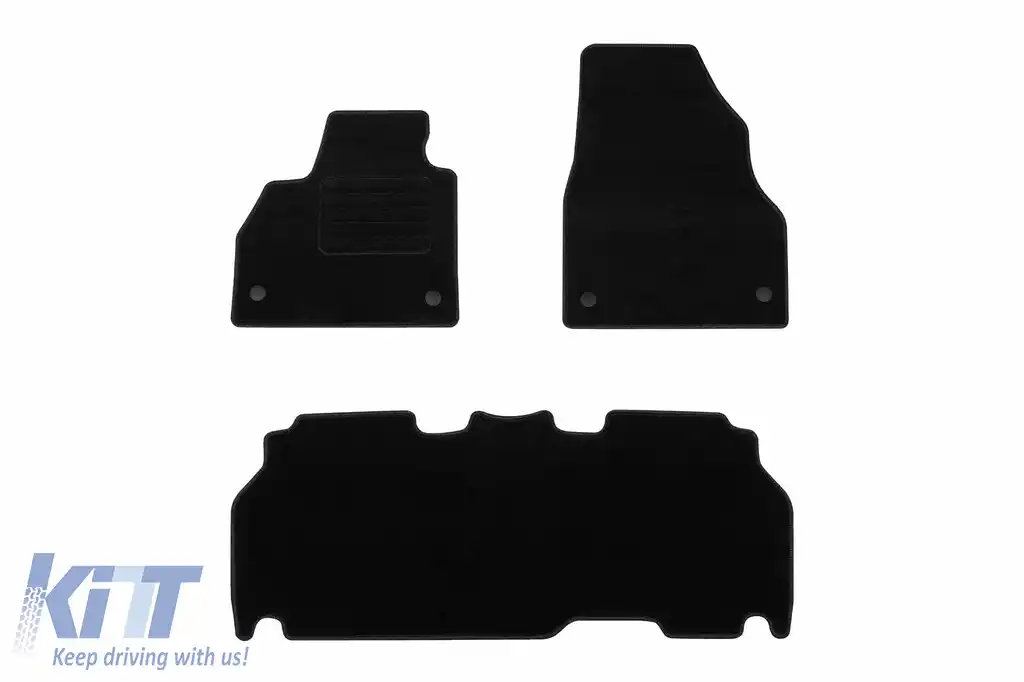 Mochete textile de la Rigum potrivite pentru Mercedes Citan W415 2012-2020 5m, set de 4 bucăți, negru