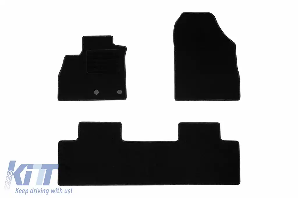 Mochete textile de la Rigum potrivite pentru Renault Scenic după 2016, set de 4 bucăți, negru