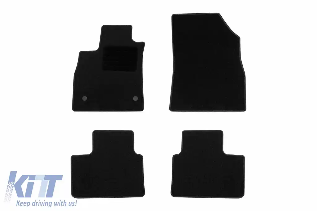 Mochete textile de la Rigum potrivite pentru Renault Talisman după 2016, set de 4 bucăți, negru