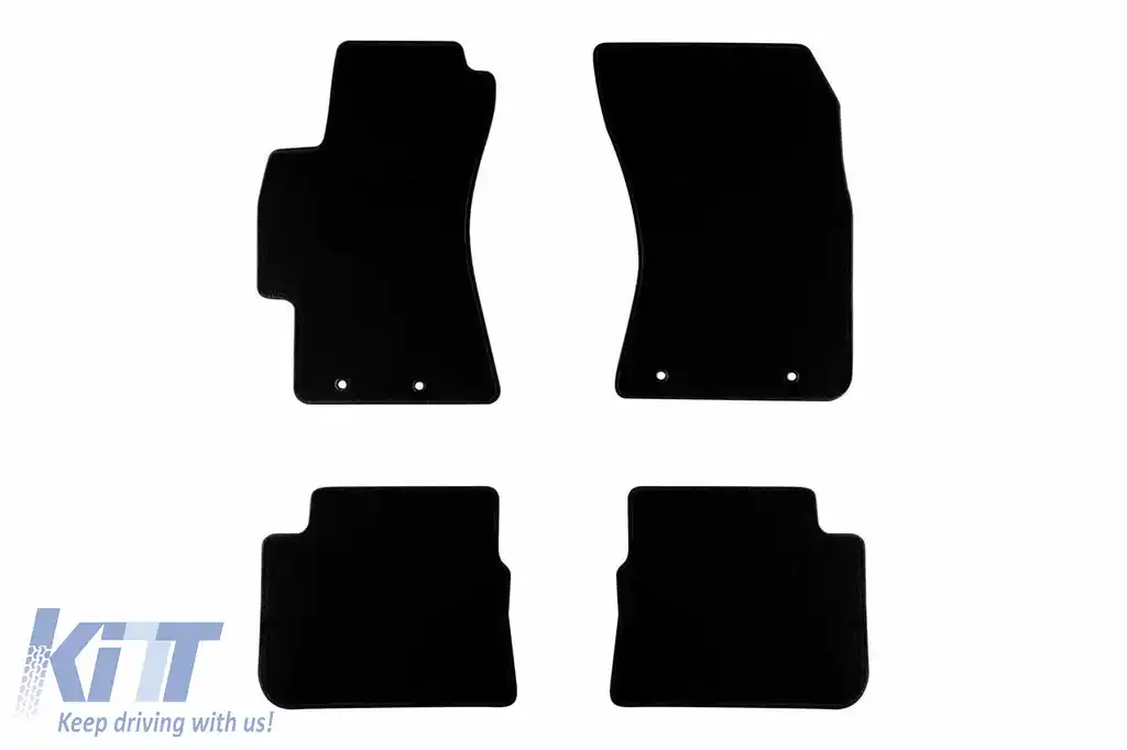 Mochete textile de la Rigum potrivite pentru Subaru Impreza 2007-2018, set de 4 bucăți, negru