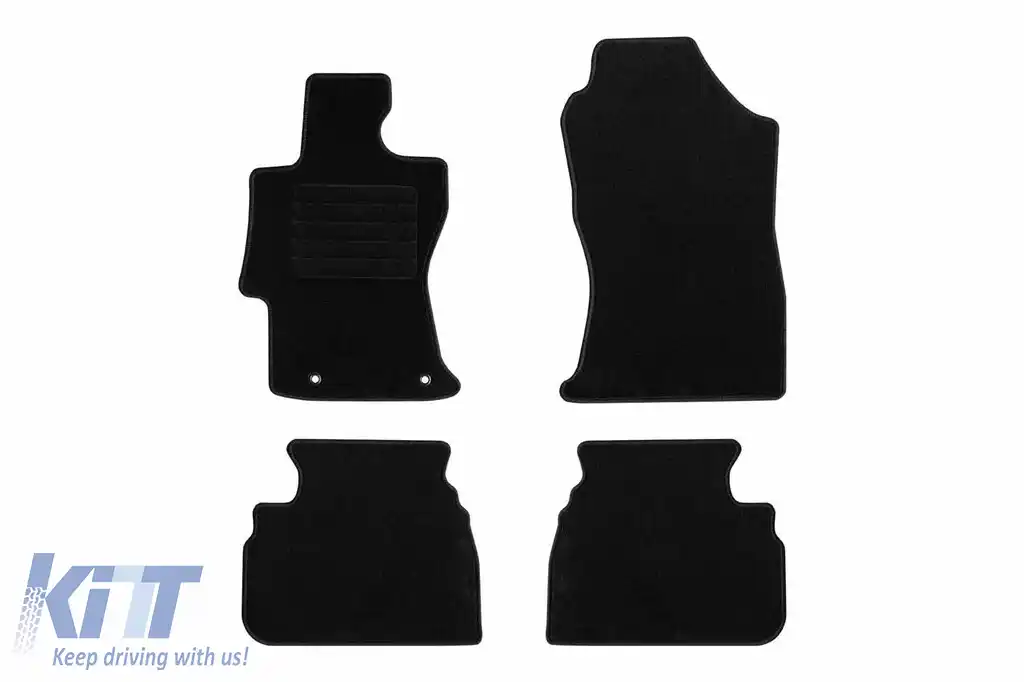 Mochete textile de la Rigum potrivite pentru Subaru Impreza după 2018, set de 4 bucăți, negru