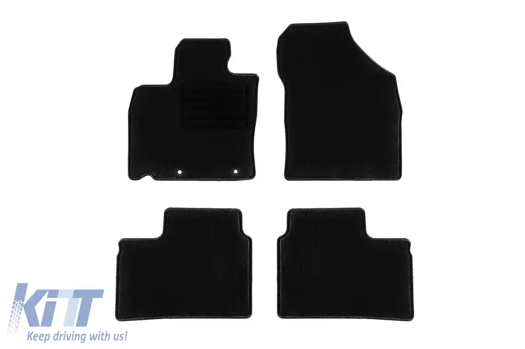 Mochete textile de la Rigum potrivite pentru Suzuki Ignis după 2017, set de 4 bucăți, negru