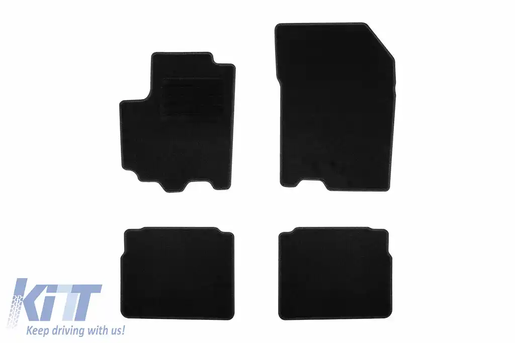 Mochete textile de la Rigum potrivite pentru Suzuki SX4 S-cross 2014-2021, set de 4 bucăți, negru