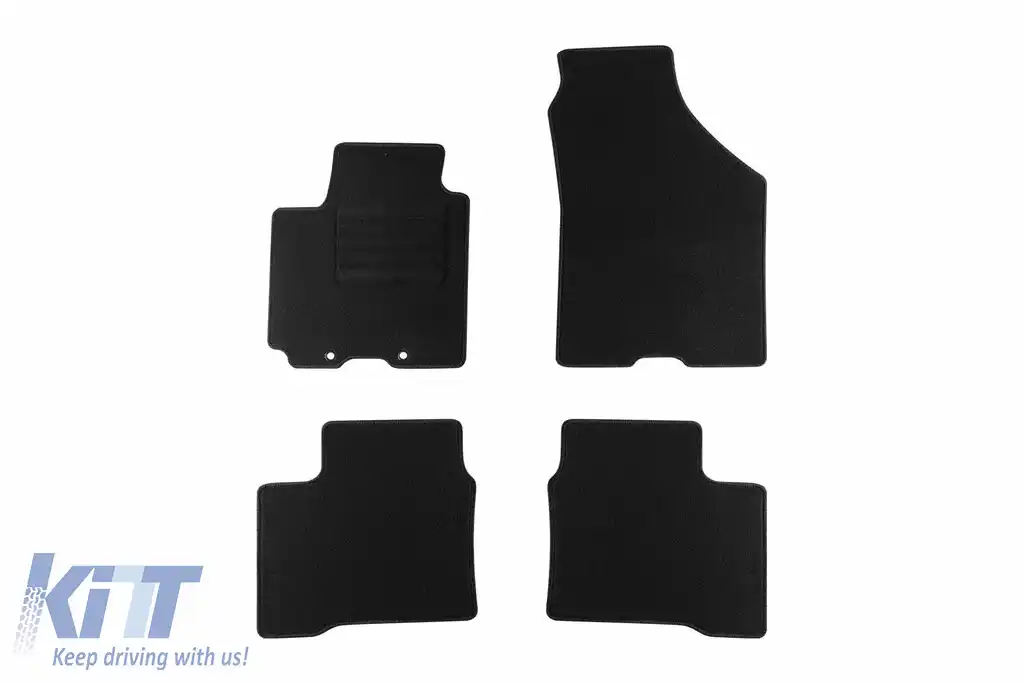 Mochete textile de la Rigum potrivite pentru Suzuki Swift după 2017, set de 4 bucăți, negru