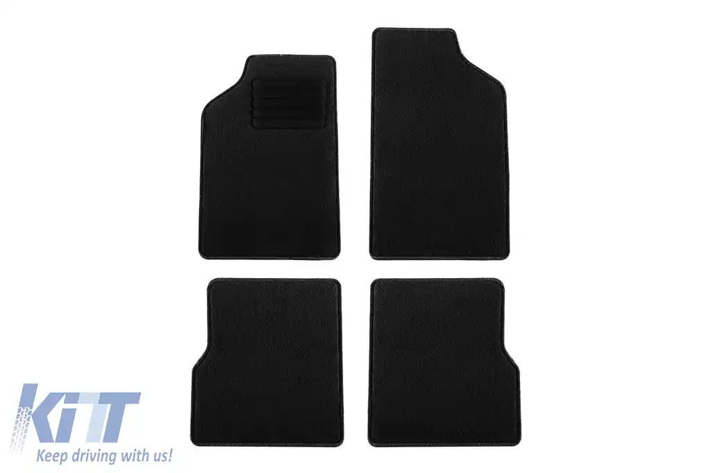 Mochete textile de la Rigum potrivite pentru Skoda Favorit 1988-1995, set de 4 bucăți, negru