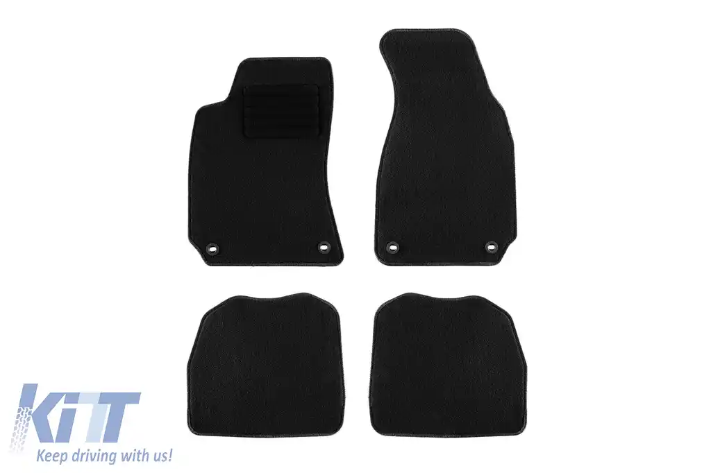 Mochete textile de la Rigum potrivite pentru Skoda Superb I 2001-2008, set de 4 bucăți, negru