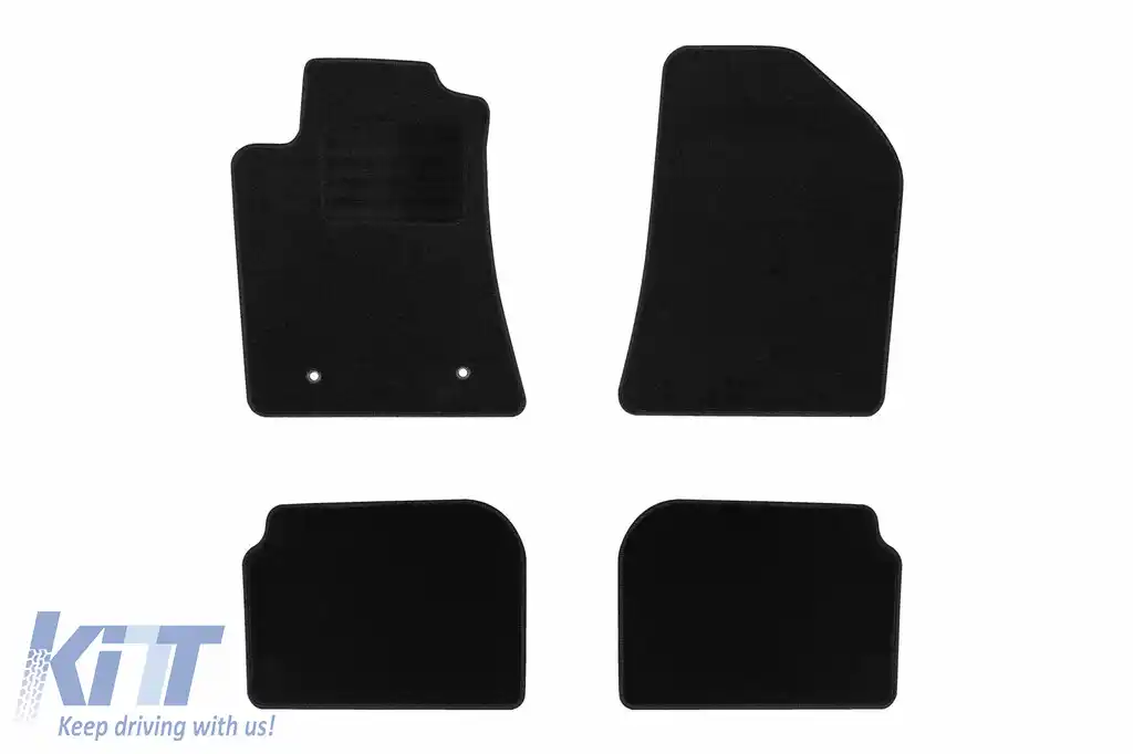 Mochete textile de la Rigum potrivite pentru Toyota Avensis 2003-2009, set de 4 bucăți, negru