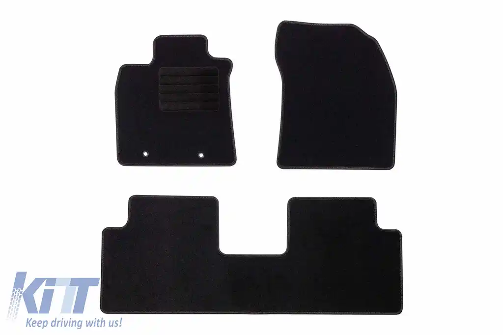 Mochete textile de la Rigum potrivite pentru Toyota Avensis 2009-2018, set de 4 bucăți, negru