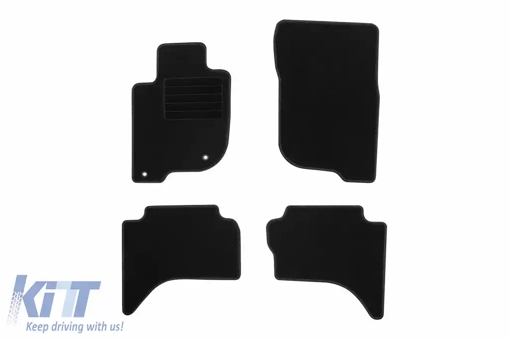 Mochete textile de la Rigum potrivite pentru Mitsubishi L200 după 2015, set de 4 bucăți, negru