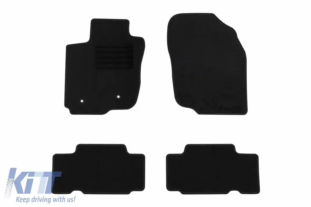 Mochete textile de la Rigum potrivite pentru Toyota RAV4 2006-2013, set de 4 bucăți, negru