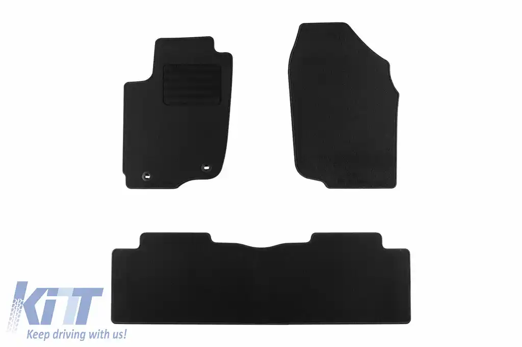 Mochete textile de la Rigum potrivite pentru Toyota RAV4 2013-2019, set de 3 bucăți, negru