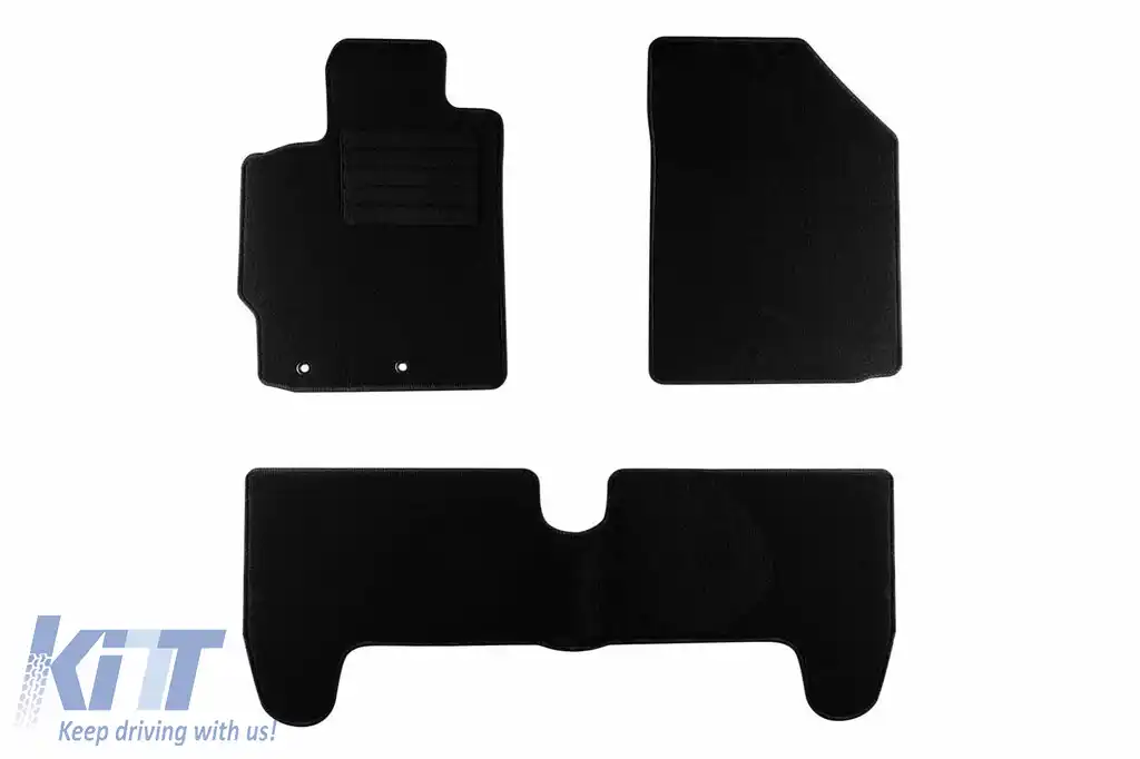 Mochete textile de la Rigum potrivite pentru Toyota Yaris 2006-2012, set de 4 bucăți, negru