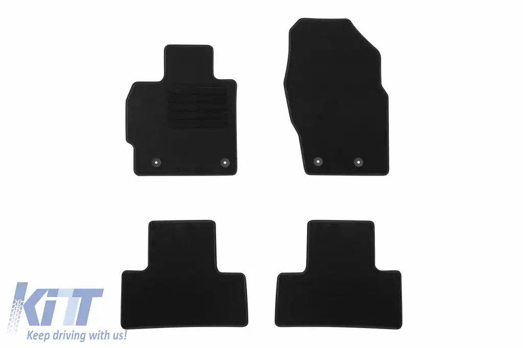 Mochete textile de la Rigum potrivite pentru Mazda CX-7 diesel 2009-2012, set de 4 bucăți, negru