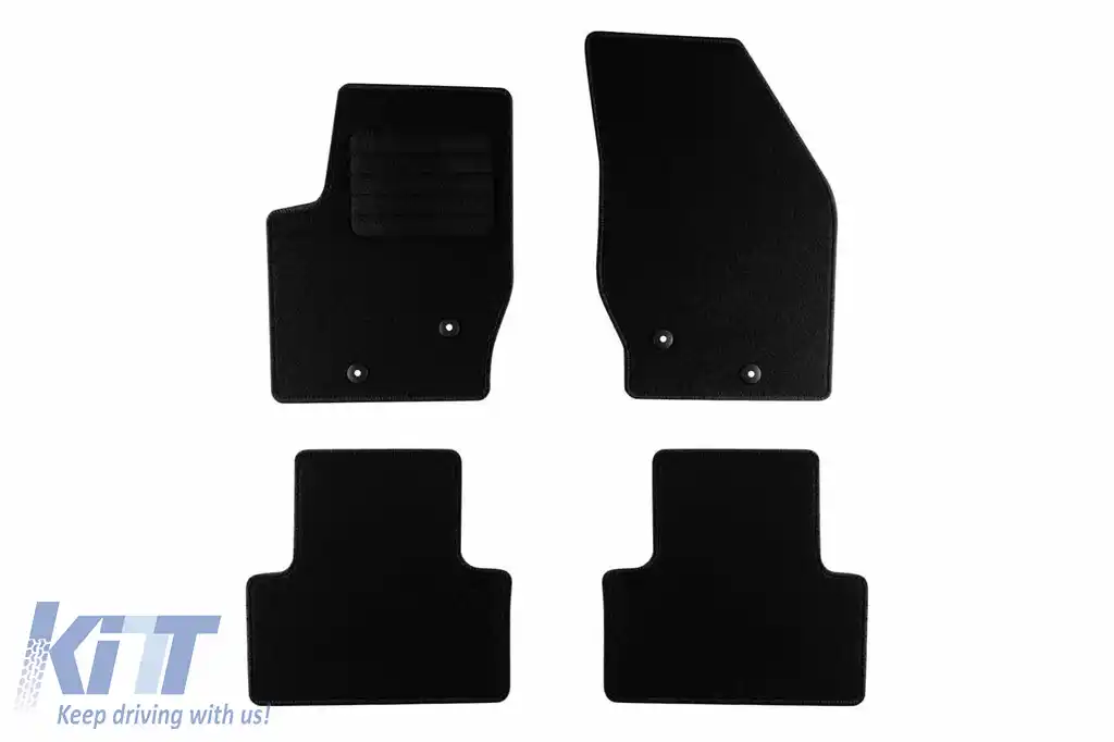 Mochete textile de la Rigum potrivite pentru Volvo XC90 2002-2015, set de 4 bucăți, negru