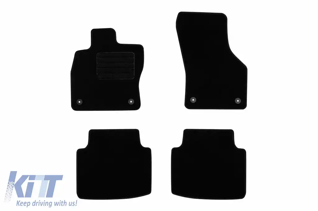 Mochete textile de la Rigum potrivite pentru Volkswagen Arteon după 2017, set de 4 piese, negru