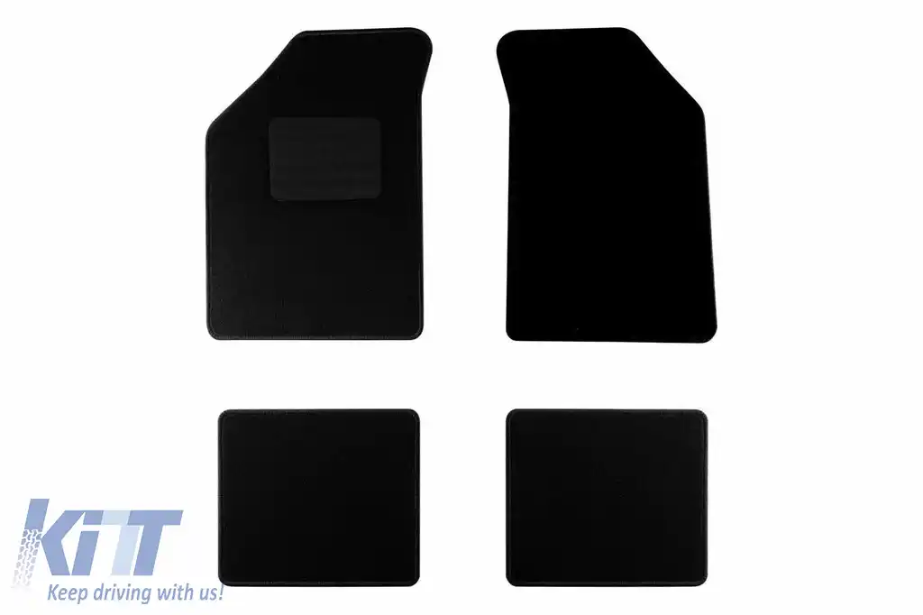 Mochete textile de la Rigum potrivite pentru Volkswagen Golf II 1984-1991, set de 4 bucăți, negru