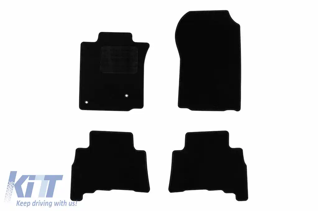 Mochete textile de la Rigum potrivite pentru Toyota Land Cruiser 150 2009-2013, set de 4 bucăți, negru
