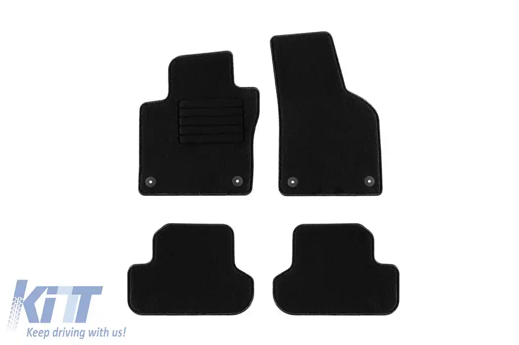 Mochete textile de la Rigum potrivite pentru Volkswagen New Beetle după 2021, set de 4 bucăți, negru