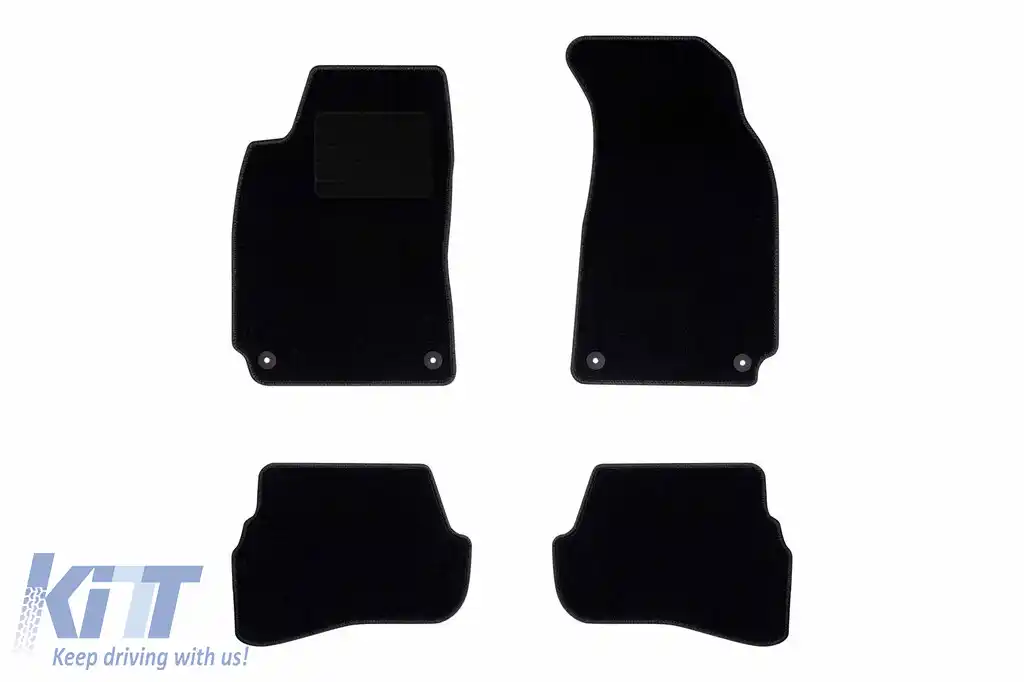 Mochete textile de la Rigum potrivite pentru Volkswagen Passat B5 1997-2005, set de 4 bucăți, negru