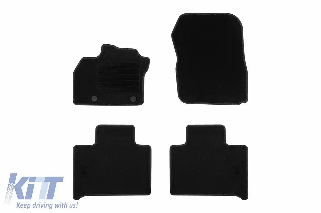 Mochete textile de la Rigum potrivite pentru Renault Zoe 2013-2021, set de 4 bucăți, negru