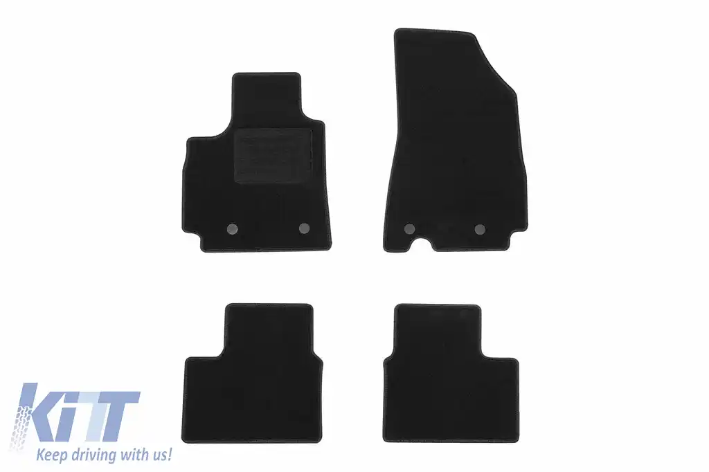 Mochete textile de la Rigum potrivite pentru Renault Arkana după 2021, set de 4 bucăți, negru